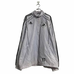 a605-8455 adidas トラックジャケット 5XL ライトグレー ブラック アディダス ジップアップ ビッグサイズ 古着卸 アメリカ仕入