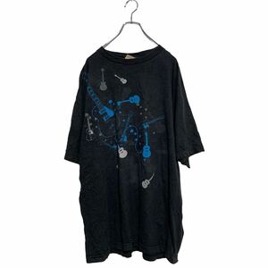 a605-8501 Fifth SUN 半袖 プリントTシャツ 2XL ブラック メキシコ製 ビッグサイズ クルーネック 古着卸 アメリカ仕入