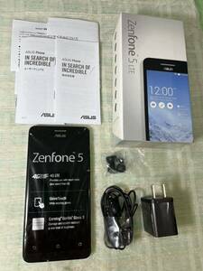 Asus Zenfone 5LTEホワイト☆箱ありジャンク☆5インチ142g ☆ジャンクSIM無し☆中古美品