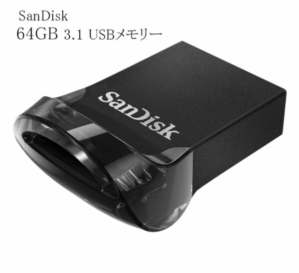 USBメモリー SanDisk 64GB サンディスク超小型