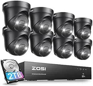 ZOSI камера системы безопасности poe ночное видение фотосъемка 800 десять тысяч пикселей камера системы безопасности наружный камера системы безопасности 8 шт. комплект человек чувство сенсор сенсор свет наружный poe