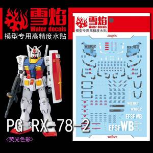 PG 1/60 RX-78-2 ガンダム専用水転写式デカール