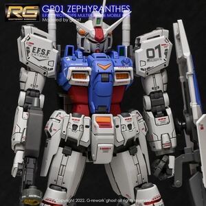 RG 1/144 RX-78GP01 ガンダム試作1号機ゼフィランサス専用水転写式デカール