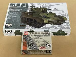 AFVクラブ 1/35 M5A1 軽戦車 後期型 （オマケ：AFVクラブ1/35M5系軽戦車/M8用T36E6型可動履帯）　【発送はゆうパック着払いのみです】