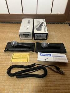 【中古・未メンテ品】Shure SM58 ダイナミックマイク ２本まとめ 割に綺麗 【出力確認済・除菌済】