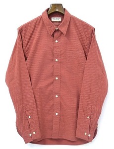 PHIGVEL (フィグベル) POLKADOT SHIRT ポルカドットシャツ 2 SEPIA RED 長袖シャツ