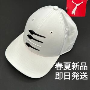 新品 送料無料:プーマ（PUMA ゴルフ ムービングデイ 110 スナップバック キャップ メンズ ゴルフキャップ ゴルフ帽 帽子 春夏 白 の画像1