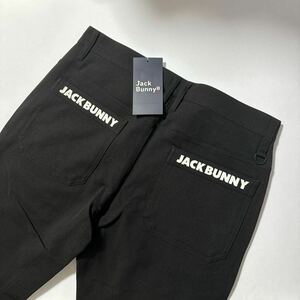 4/M 新品/今季新作」パーリーゲイツ:ジャックバニー: Jack Bunny!!メンズ　春夏　ストレッチツイル TEEさし付きパンツ　オシャレ　　黒