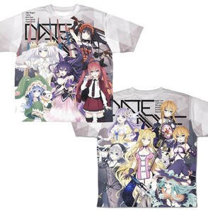 デート・ア・ライブ ヒロイン集合 両面フルグラフィックtシャツ 二次元コスパ アニメ tシャツ