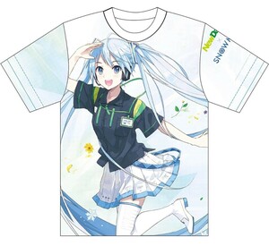 NewDays×初音ミク フルグラフィックtシャツ ixima Heart NEXUS アニメ tシャツ フリーサイズ