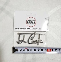 ローバーミニ ジョン・クーパー　/ John Cooper シグネイチャー クローム メタル タイプ 新品_画像2