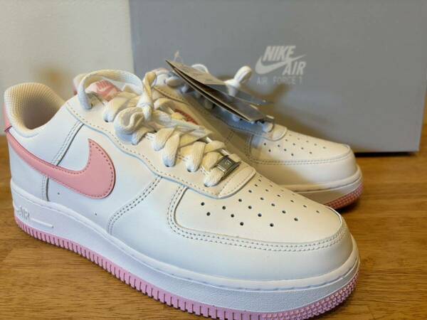 即決26.5cm NIKE AIR FORCE1 Low '07 Pink Riseナイキ エアフォース1 ロー '07 ピンクライズ US8 FJ4146-101