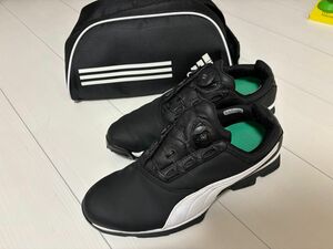 PUMA プーマ　ゴルフシューズ　黒　27.5センチ　シューズケース付き