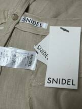 16500円+税【 SNIDEL★スナイデル】ロングワンピース・ジャンパースカート・プリーツ切り替え・オフベージュ・サイズ1_画像9