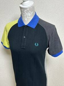  men's [ FRED PERRY* Fred Perry ] polo-shirt *kanoko material *S size * postage 180 jpy 