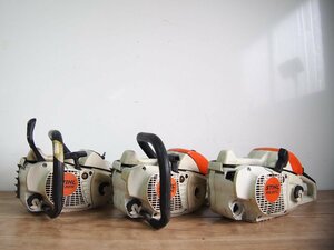 ☆【2T0424-11】 STIHL スチール MS201C 3台セット エンジンチェーンソー ジャンク