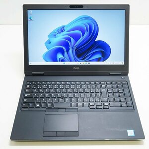 キーきれいめ！ ◇ DELL Precision 7530【Core i7-8850H（6コア12スレッド）/16GB/NVMe 512GB/Quadro P2000/Win11-Pro/AC欠】