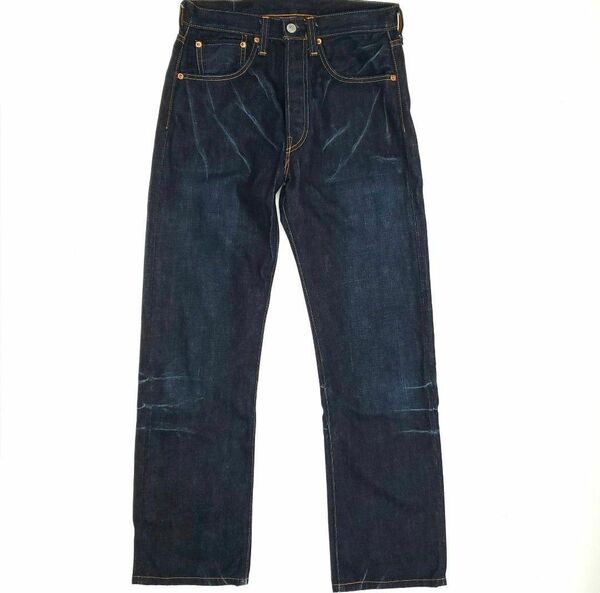 超濃紺 W32◆Levi's 47501◆日本製ビンテージ復刻ジーンズ 793