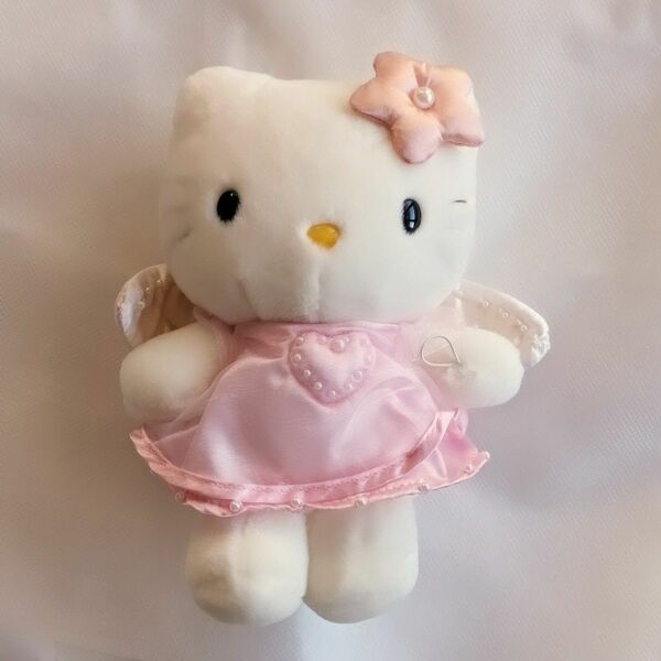 キティちゃん　ぬいぐるみ　1997年　レトロ　キティ　ハローキティ　ヴィンテージ　 サンリオ ドール Hello Kitty 天使