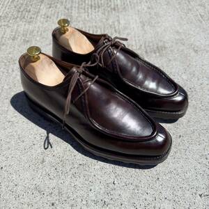  иллюзия. начальная модель обычная цена 33.5 десять тысяч иен Berluti bru Nico pa чай n кожа Dubey обувь 8ma dam oruga период Brown Raver подошва кожа обувь стандартный товар 