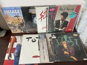 LP レコード 洋楽ポップスVillage People・Toto・Paul Young・Steve Perry・Bruce Springteen・Billy Joel・Howard Jones・BeeGees 8枚です