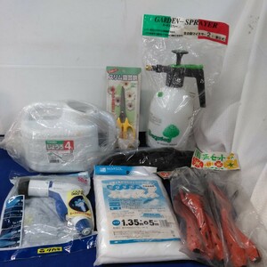 g_t X325 gardening supplies fully! set sale! watering can non-woven . nozzle shoulder .. band trowel garden spray etc. 