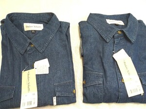 g_t X236 メンズ　ファッション　長袖シャツ　デニムシャツ　作業シャツ　ELサイズ　ブルー　2枚セット 未使用品