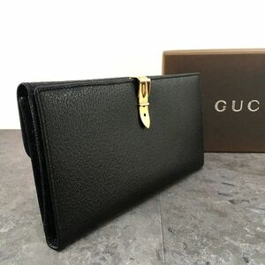 ☆送料無料☆ 極美品 GUCCI 長財布 035.2149.1662 ヴィンテージウォレット ブラック 275