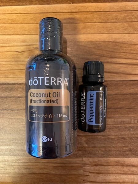 doTERRA エッセンシャルオイル ペパーミント15ml ココナッツオイルセット