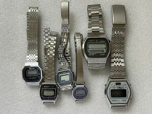  Showa Retro digital wristwatch VEGA SANYO other * junk * extra attaching 