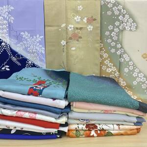 星月夜 訪問着 洗える着物 20枚まとめ 豪華訪問着　金彩 金駒刺繍 ラメ 着付け 袷 単衣 [814] 