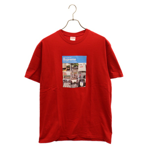 SUPREME シュプリーム 20AW Verify Tee ベリファイフロントプリント半袖Tシャツ レッド