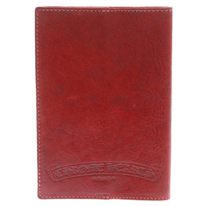 CHROME HEARTS クロムハーツ Cross Patches Leather Passport Case クロスパッチ レザーパスポートケース レッド