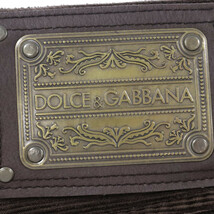 DOLCE & GABBANA ドルチェアンドガッバーナ 02AW ダメージ加工 ビッグロゴプレート コーデュロイパンツ ブラウン P61T 9302_画像5