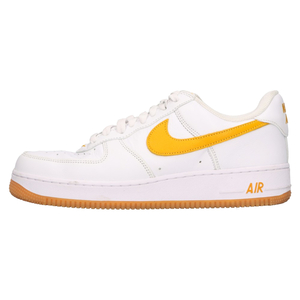 NIKE ナイキ AIR FORCE 1 LOW RETRO QS エアフォース ワン ローカットスニーカー ホワイト/イエロー US9/27cm FD7039-100