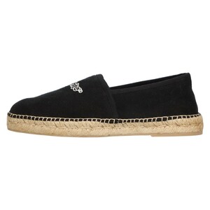 オフホワイト Logo Embroidered Canvas Espadrilles ロゴ エンボス キャンバス エスパドリーユ サンダル ブラック OMIB004S22FAB0011001