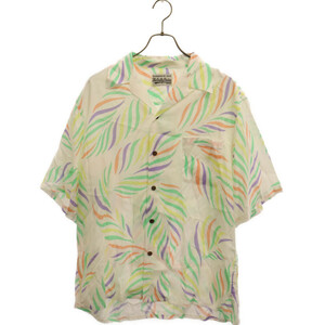 WACKO MARIA ワコマリア 23SS LEAF HAWAIIAN SHIRT リーフ柄 レーヨン ハワイアン半袖シャツ マルチカラー 23SS-WMS-HI03