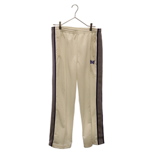 Needles ニードルス 23SS TRACK PANT POLY SMOOTH ポリスムースサイドラインストレートトラックパンツ ホワイト/パープル MR286