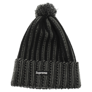 SUPREME シュプリーム 19AW Contrast Stripe Beanie コントラストストライプビーニー アクリル ニット帽 帽子 ブラック