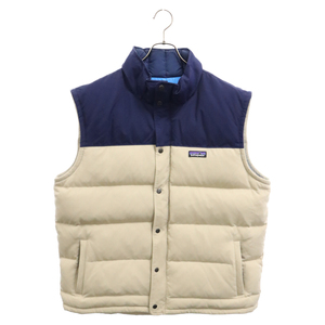 PATAGONIA パタゴニア Down Vest ツートン ダウンベスト ベージュ/ネイビー STY27586FA14