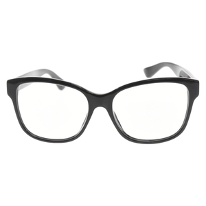 GUCCI グッチ ウェリントン ロゴメタル アイウェア メガネ 眼鏡ブラック GG0038O