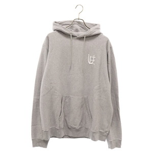 UNIFORM EXPERIMENT ユニフォームエクスペリメント 23AW AUTHENTIC LOGO SWEAT HOODIE ロゴプルオーバーパーカー グレー UE-232020