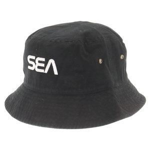 WIND AND SEA ウィンダンシー SEA(SPC) BUCKET HAT ロゴ刺繍 バケットハット 帽子 ブラック WDS-20A-GD-04