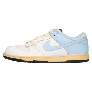 NIKE ナイキ DUNK LOW WHITE ダンクロー ローカットスニーカー ホワイト/ブルー 318019-141