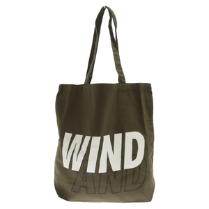 WIND AND SEA ウィンダンシー SEA TOTE BAG シーロゴプリント トートバッグ ハンドバッグ カーキ WDS-AC-59