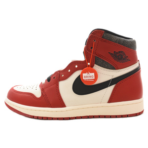 NIKE ナイキ AIR JORDAN 1 LOST&FOUND エアジョーダン1 ロスト&ファウンド ハイカットスニーカー ホワイト/レッド US8/26cm DZ5485-612