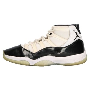 NIKE ナイキ ※リペアあり 18年製 AIR JORDAN 11 Concord エアジョーダン 11 コンコルド ハイカットスニーカー US9.5/27.5cm 378037-100