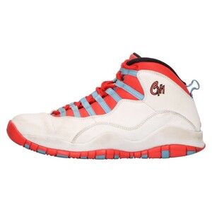 NIKE ナイキ AIR JORDAN 10 RETRO CHICAGO エアジョーダン1 レトロ シカゴ ハイカットスニーカー ホワイト/レッド US9/27cm 310805-114