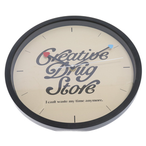 CREATIVE DRUG STORE クリエイティブドラッグストア×VERDY CLOCK×ヴェルディ クロック 壁掛け時計 ブラック