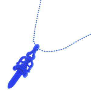 CHROME HEARTS Chrome Hearts CH DAGGER PENDANT silicon Raver CHdaga- pendant necklace ball chain blue 